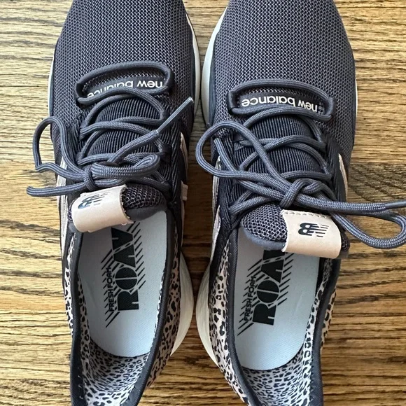 New Balance Women's Black and Brown Fresh Foam Roav Running Sneaker - Picture 2 of 10